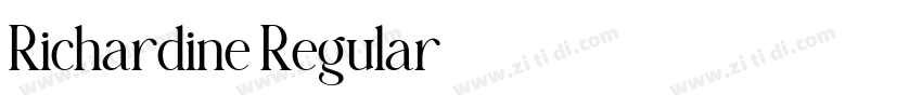 Richardine Regular字体转换